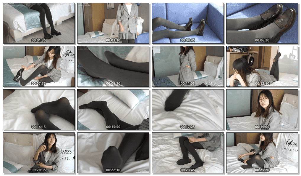 [袜啵啵]210期 小甜豆-皮鞋、厚灰丝、ol装