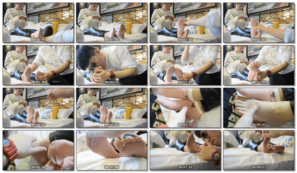 大学城搭讪约舔害羞大学生妹子香足